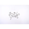 T Bar Fastener Silver Plated Pack of 10