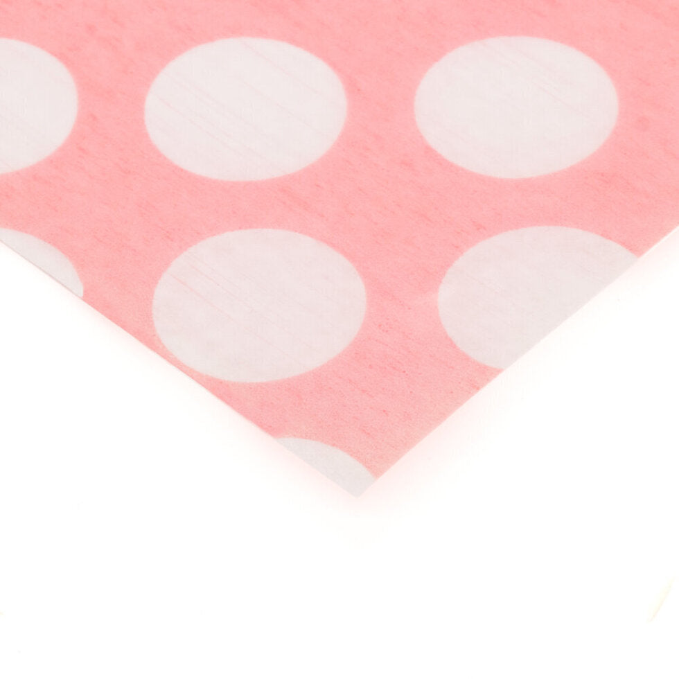 Tissue Paper PINK POLKA DOT Pack of 24