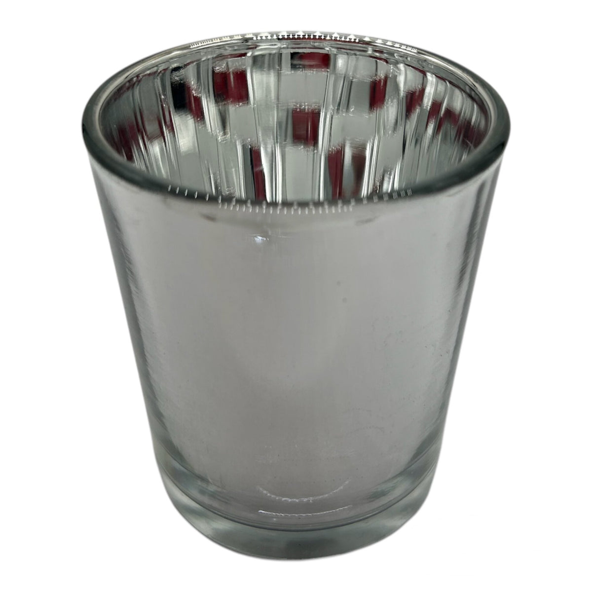 Votive Glass Cylinder Silver, Pack of 12