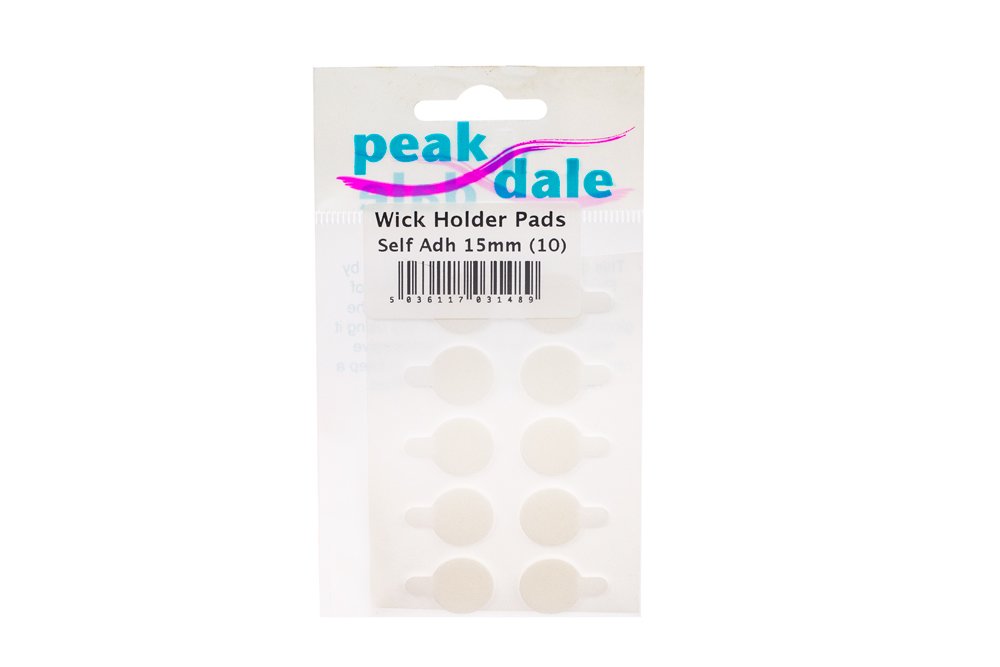 Wick Holder Pads, Self Adhesive 15mm, Pack of 10
