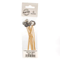 Pre-Waxed Wick for Soy Wax TCR15/8 120mm, Pack of 10