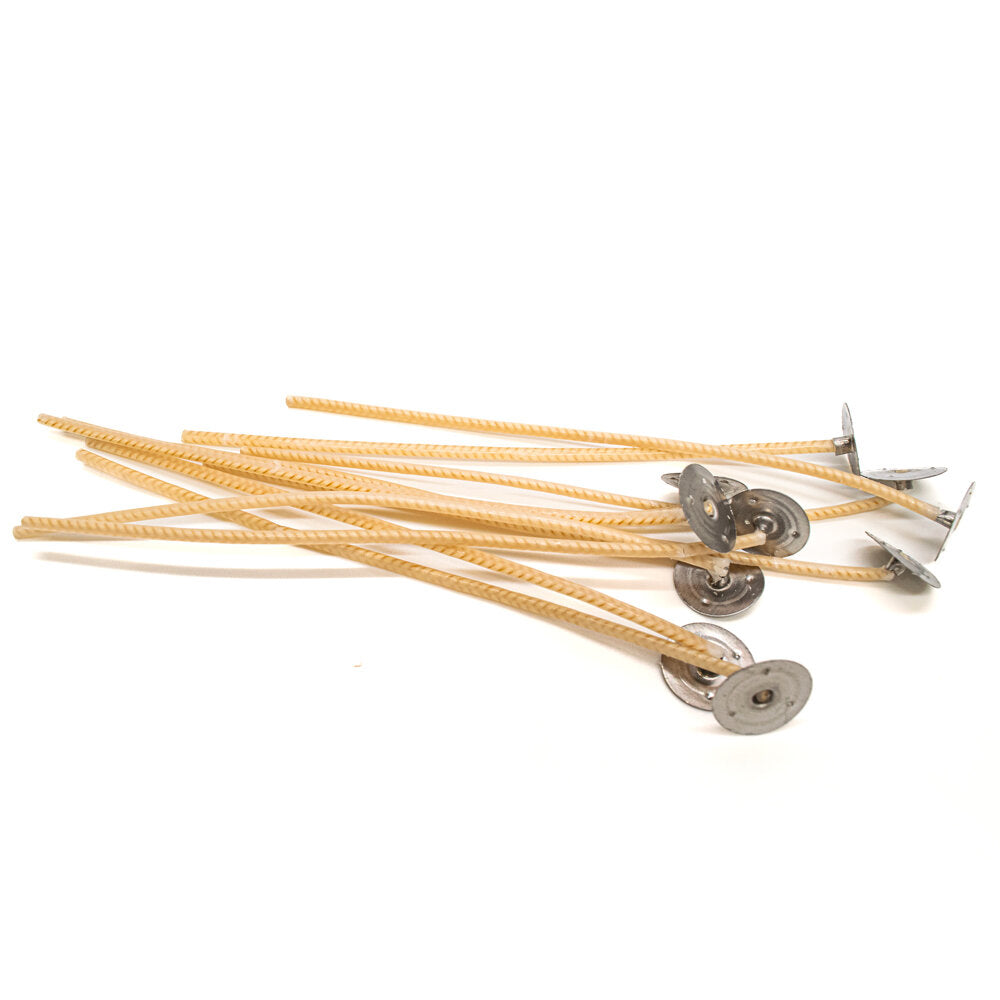 Pre-Waxed Wick for Soy Wax TCR15/8 120mm, Pack of 10