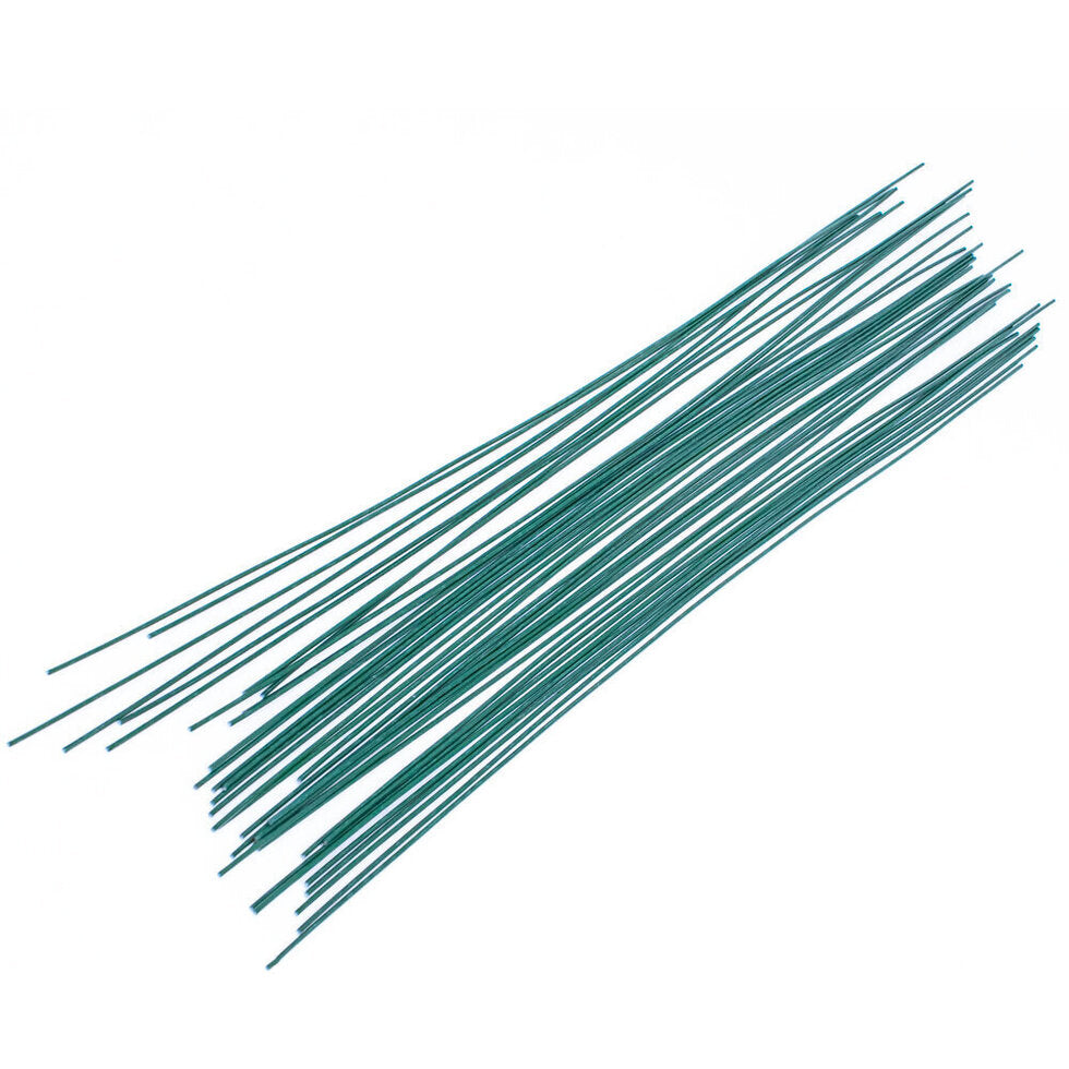 Green Stem Wire 0.9mm x 9" - Bundle of 35