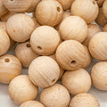 Beads Whitewood 18mm Bulk Bag of 100