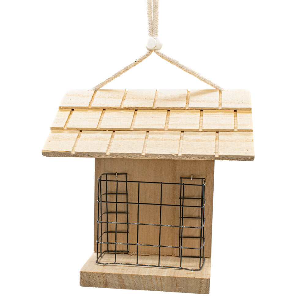 Wooden Hanging Bird Table