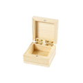 Wooden Box with lid 60x60x35mm