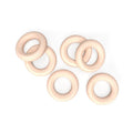 Wooden Macrame Ring 35mm pack of 8